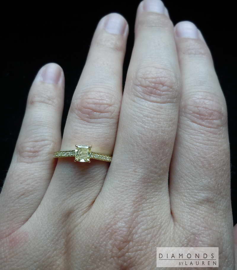 canary diamond ring