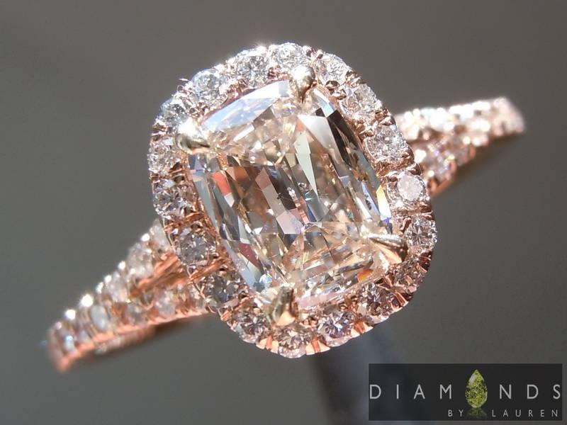 light brown diamond ring