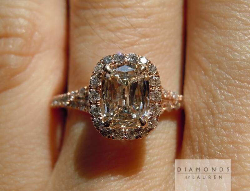 diamond halo ring