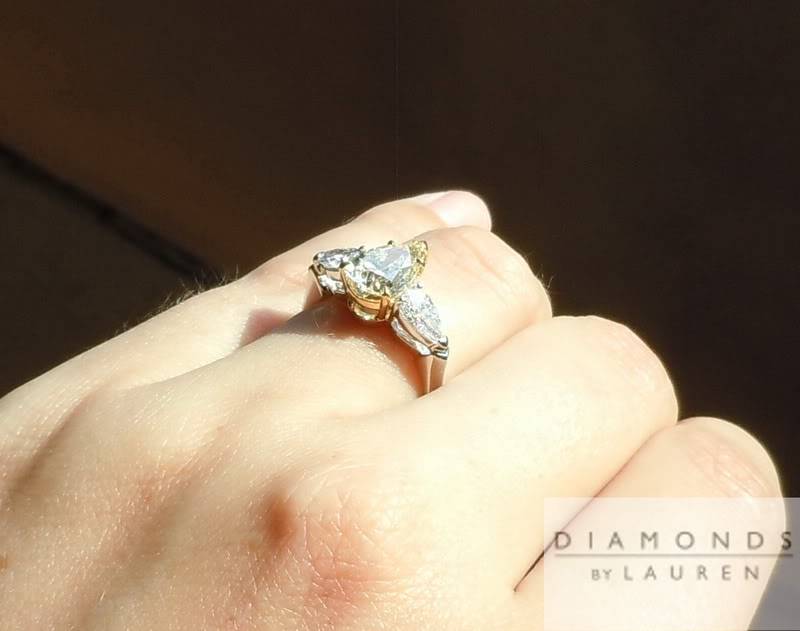 canary diamond ring