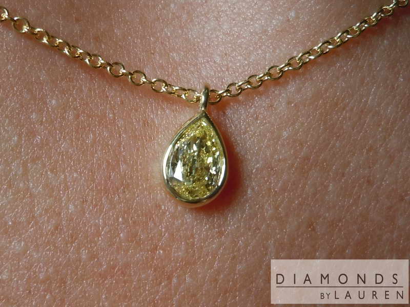 canary diamond necklace