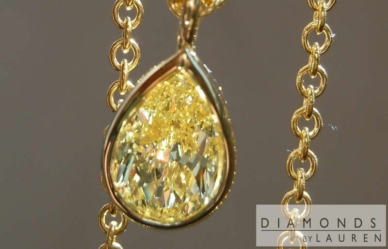yellow diamond necklace