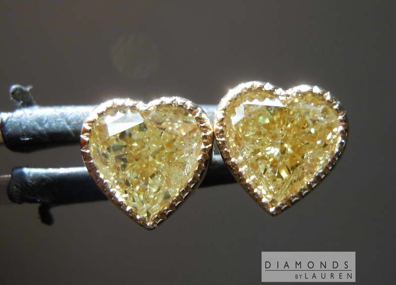 canary diamond earrings