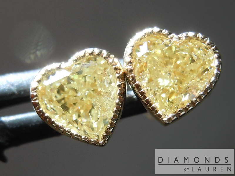 canary diamond earrings