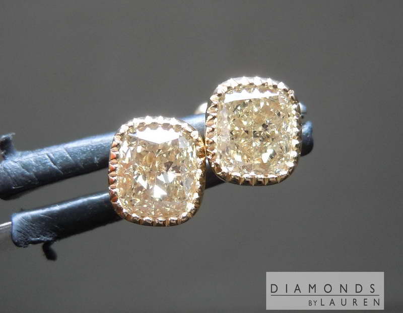 canary diamond earrings