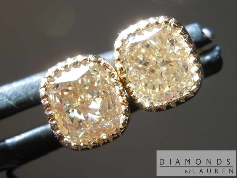 canary diamond earrings