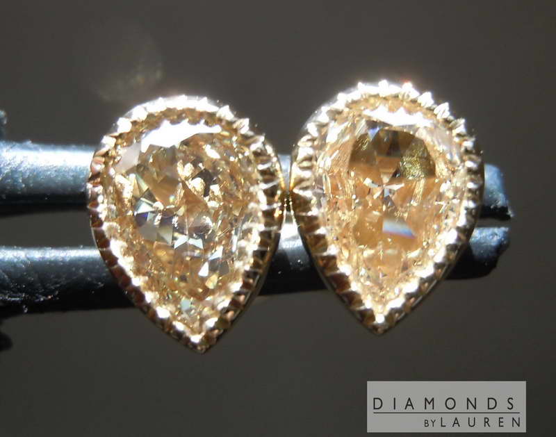 canary diamond earrings