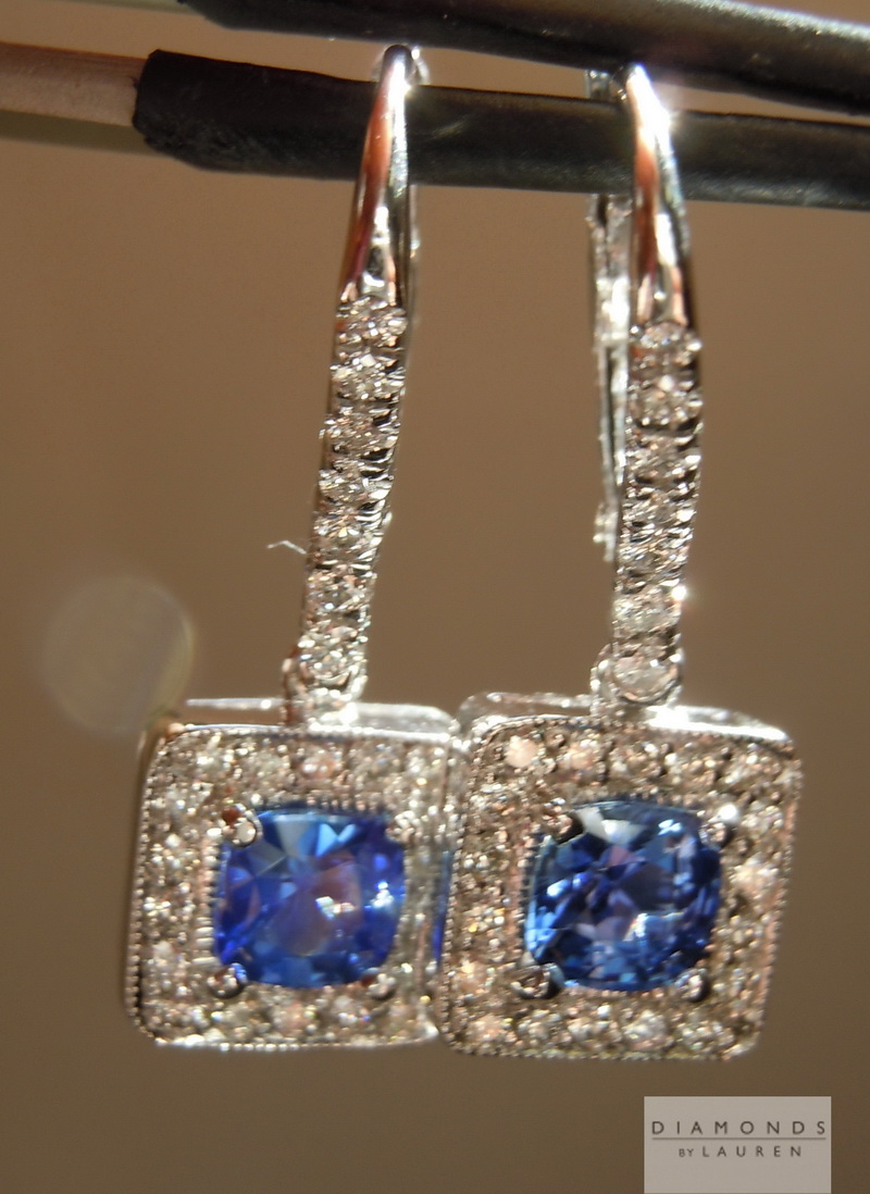 sapphire and diamond earrings