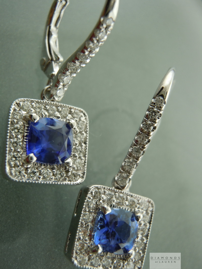sapphire and diamond earrings