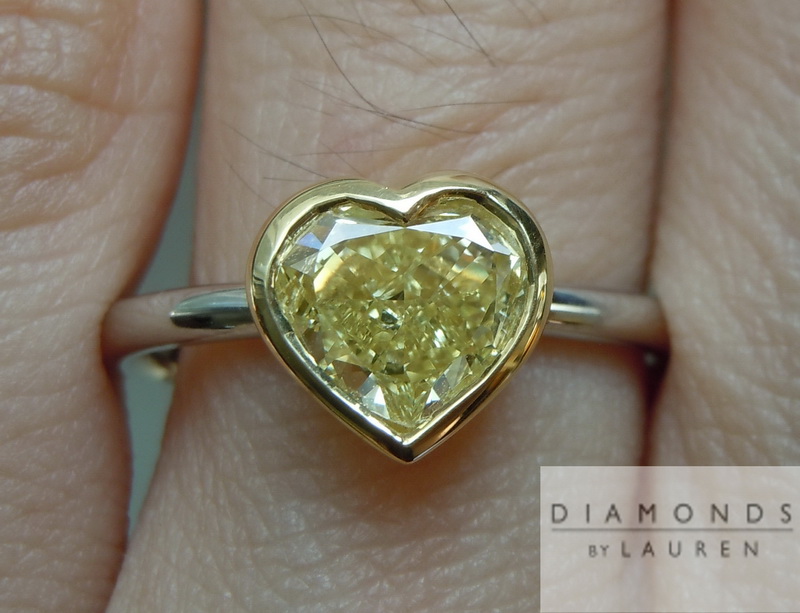 canary diamond ring