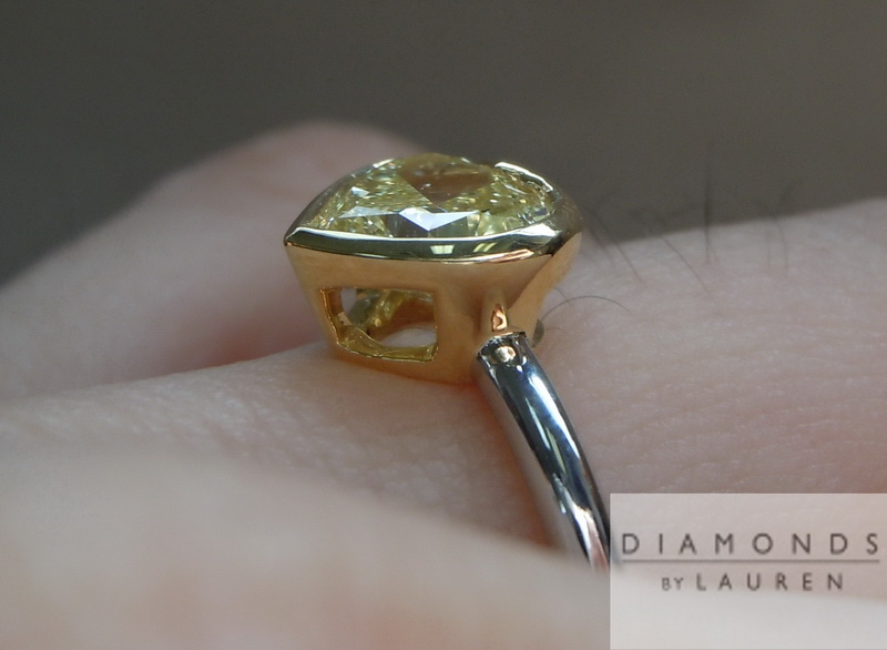yellow diamond ring
