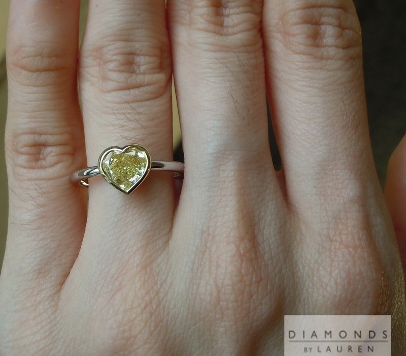 canary diamond ring