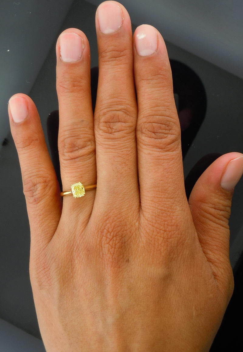 canary diamond ring