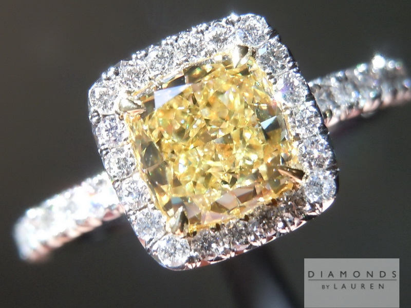 canary diamond ring