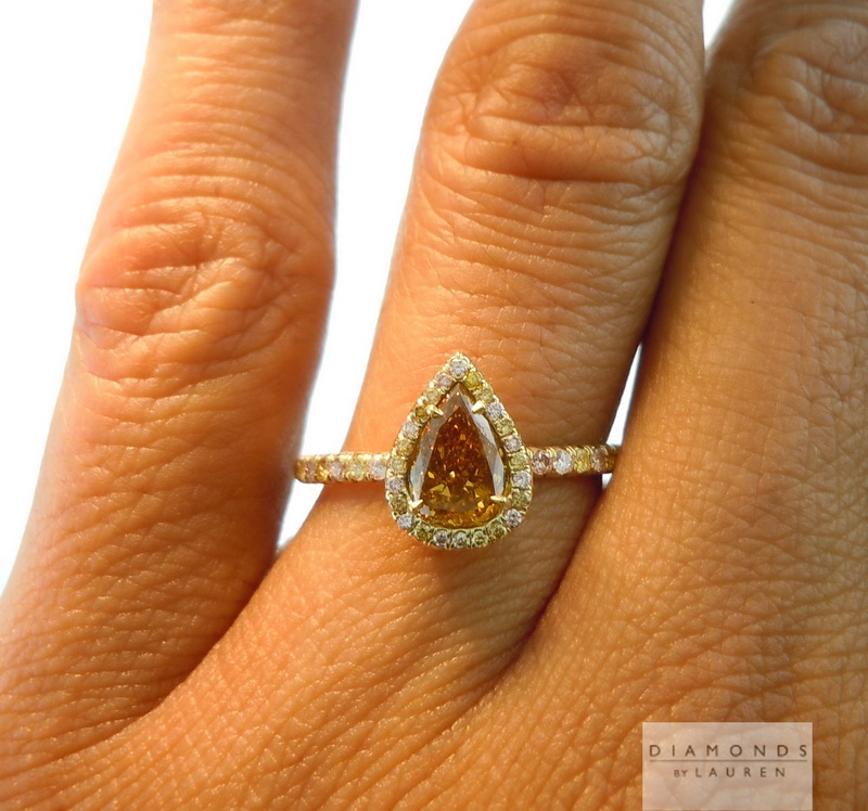natural orange diamond