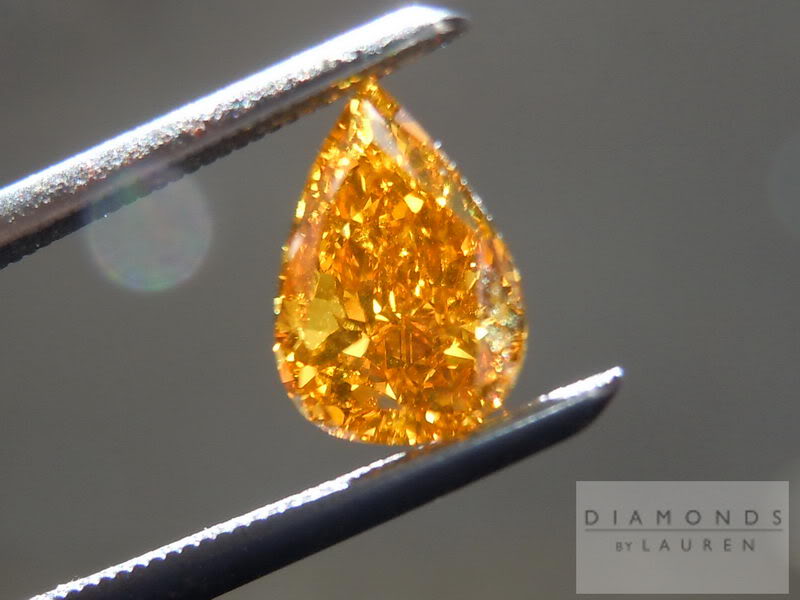 natural orange diamond