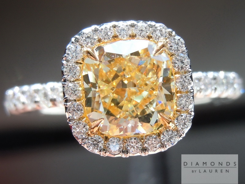 canary diamond ring