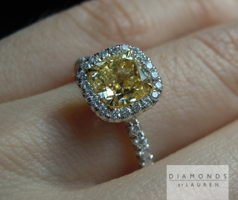 canary diamond ring