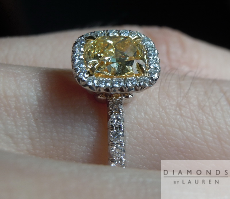 canary diamond ring