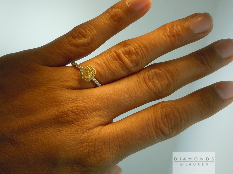 canary diamond ring