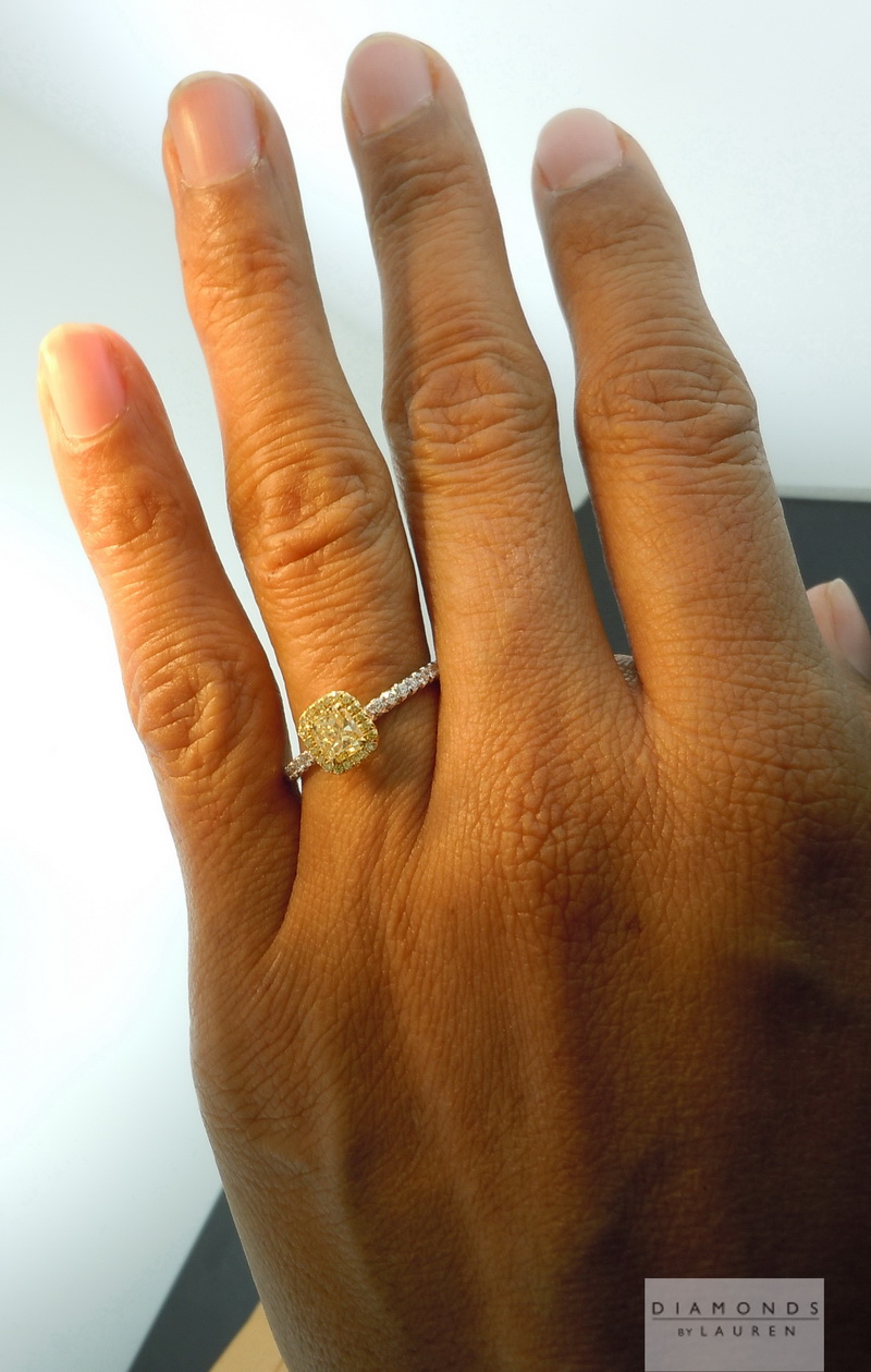 canary diamond ring