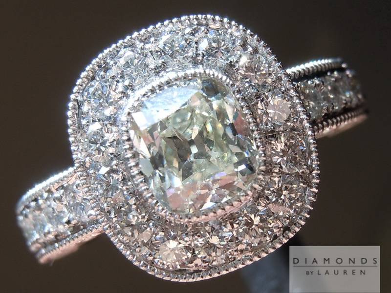 colorless diamond ring