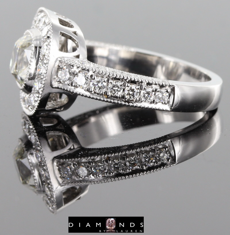 diamond halo ring