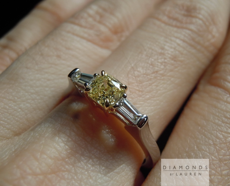 canary diamond ring