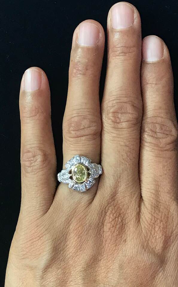 yellow diamond ring
