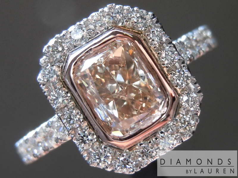 light brown diamond ring