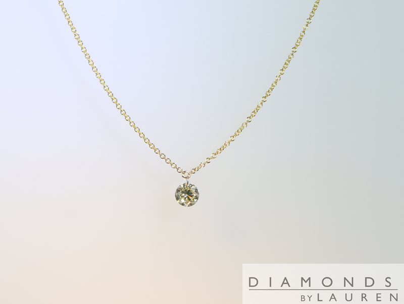 canary diamond pendant