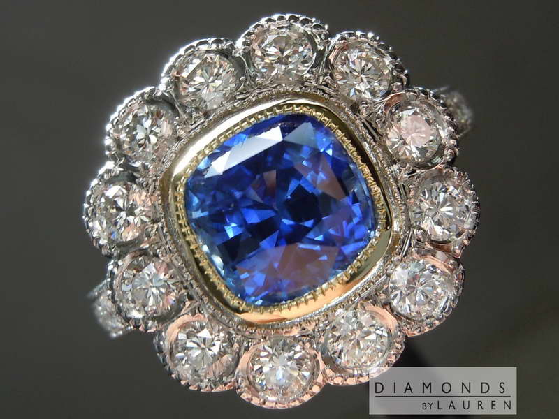 sapphire and diamondring