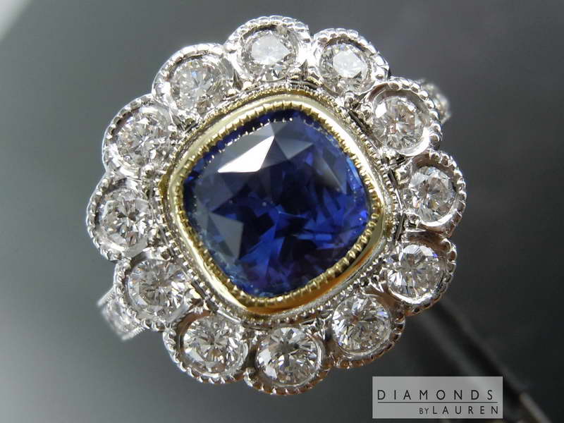 sapphire and diamondring