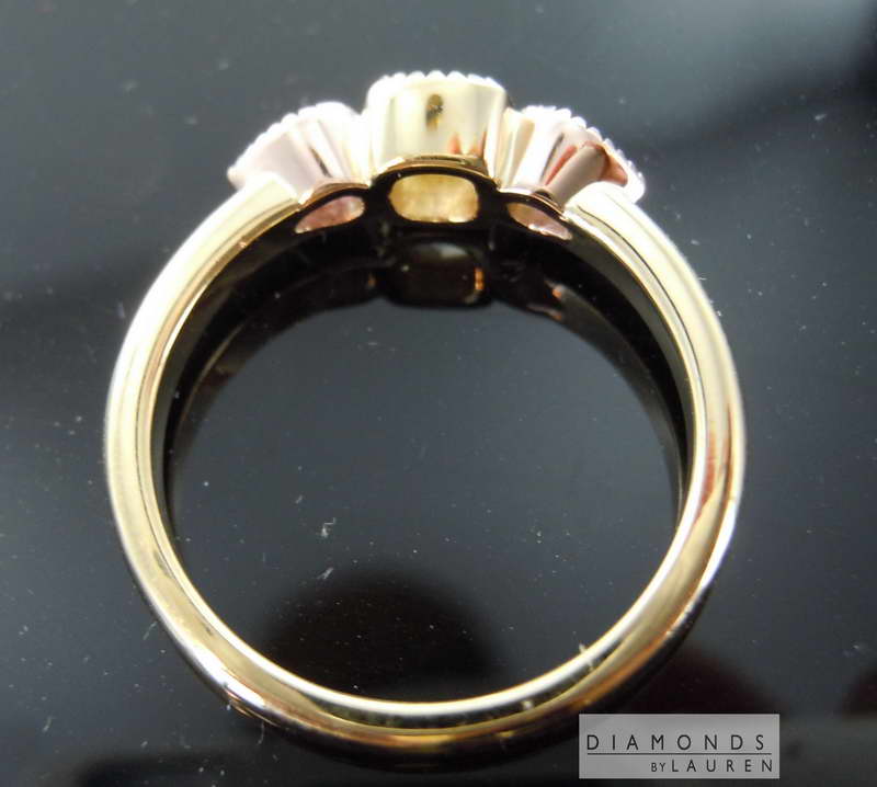 natrual pink diamond ring