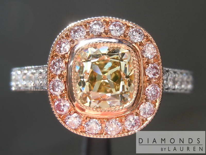 brown diamond ring