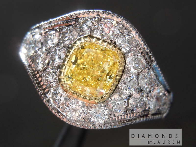 yellow diamond ring