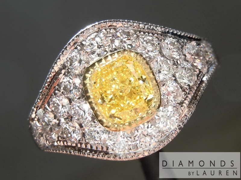 canary diamond ring