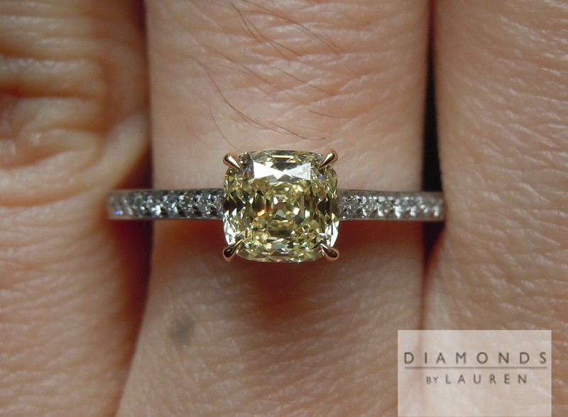 canary diamond ring