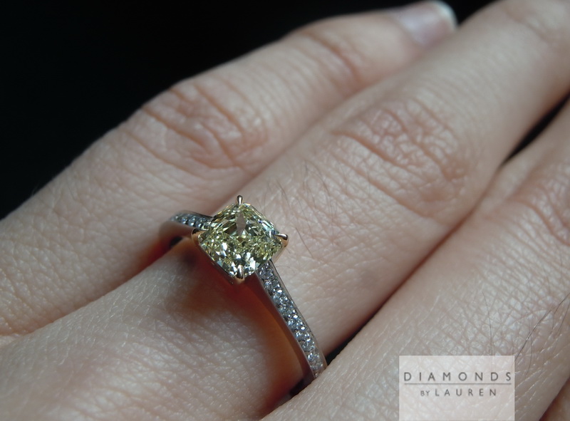 canary diamond ring