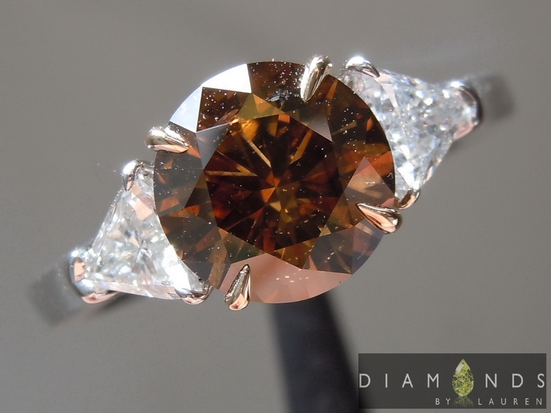 brown diamond ring