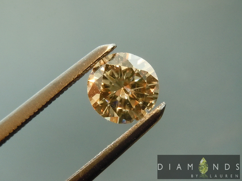 brown diamond ring