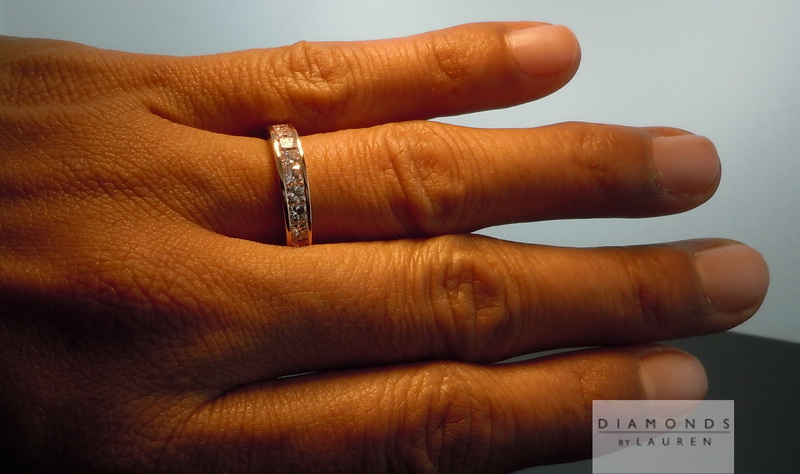 natural pink diamond ring