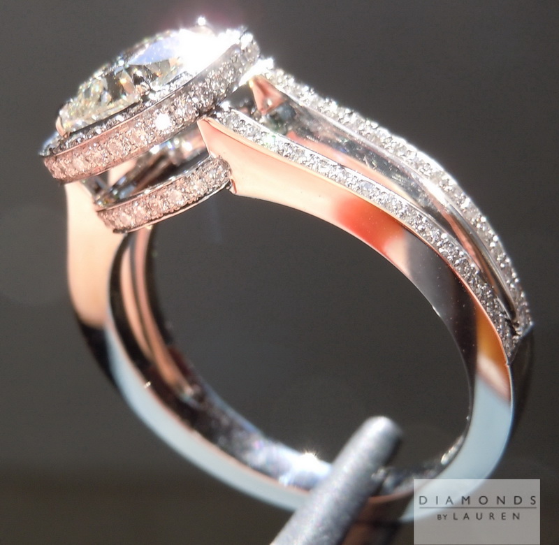 1.10ct K VS1 Cushion Diamond Ring