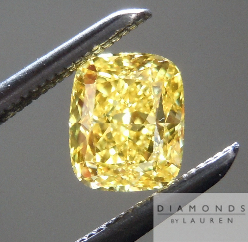 natural yellow diamond ring