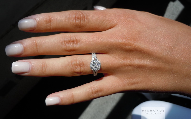 colorless diamond ring