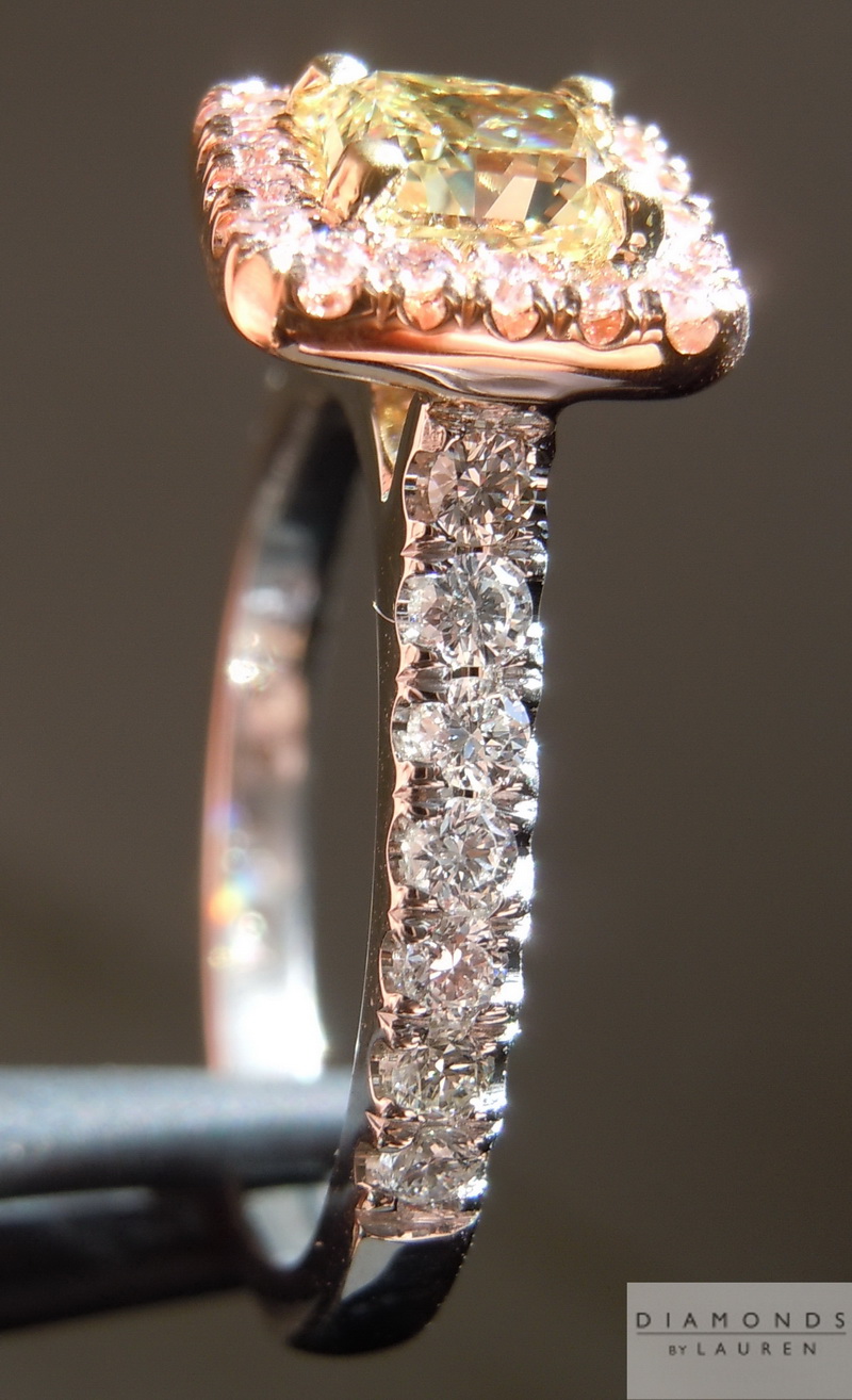 nataural yellow diamond ring