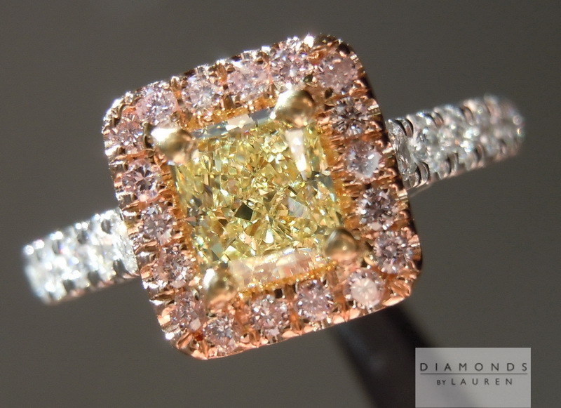 nataural yellow diamond ring