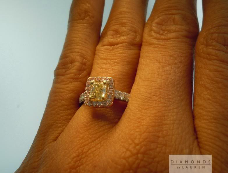 canary diamond ring
