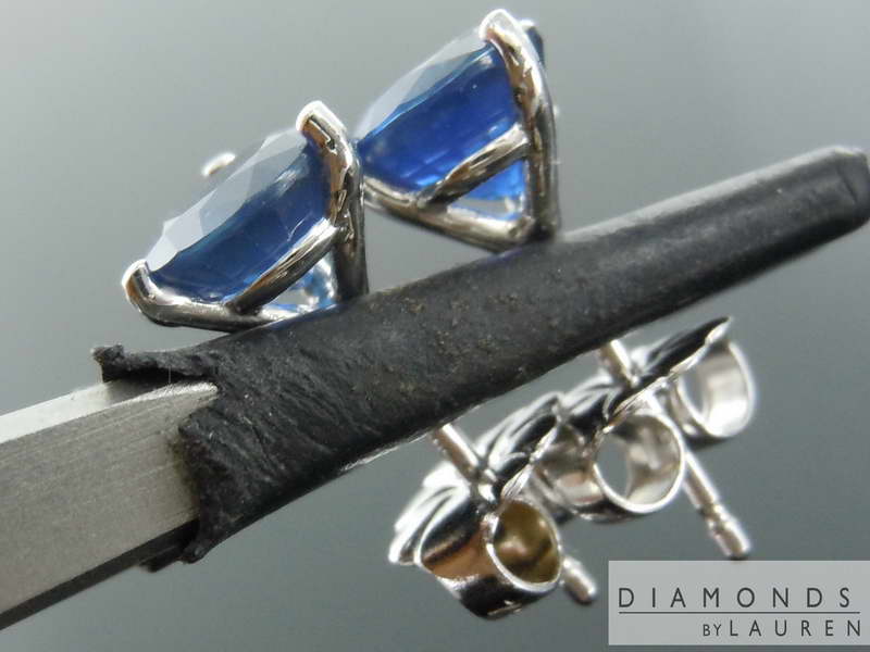 blue sapphire earrings