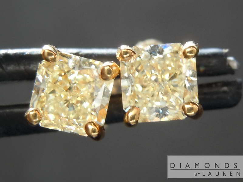 canary diamond earrings
